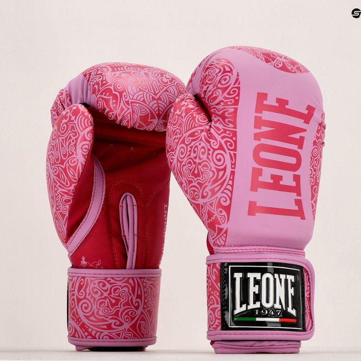Růžové boxerské rukavice Leone Maori GN070 14