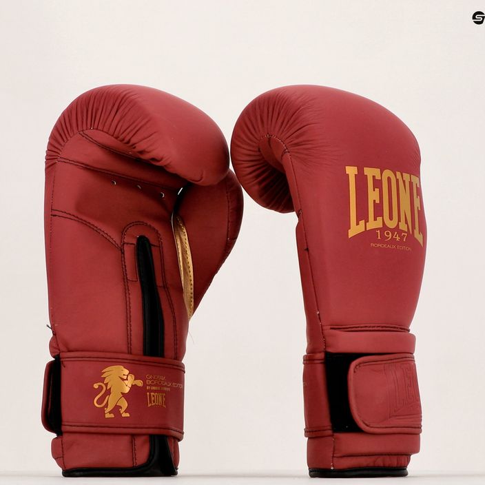 Leone Bordeaux Boxerské rukavice červené GN059X 8