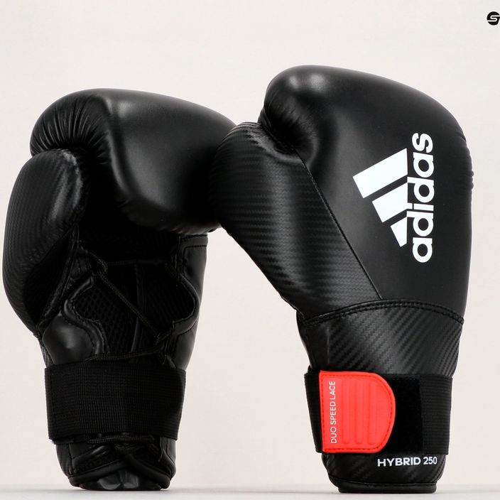 Boxerské rukavice adidas Hybrid 250 Duo Lace černé ADIH250TG 9
