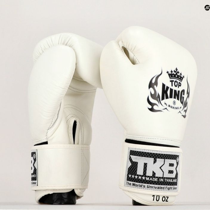 Boxerské rukavice Top King Muay Thai Ultimate bílé TKBGUV-WH-10OZ 7