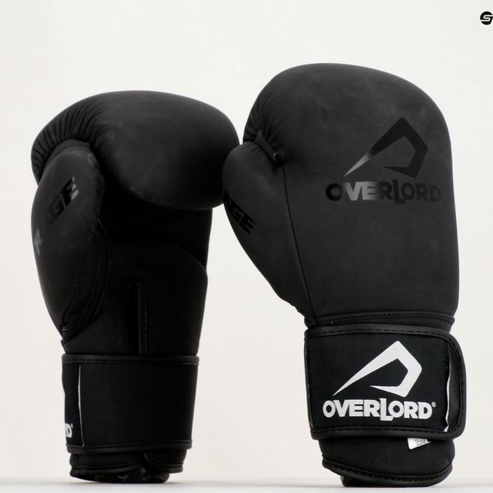 Boxerské rukavice Overlord Rage černé 100004-BK/10OZ 7