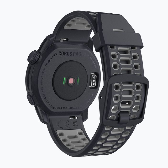 Sportovní hodinky COROS PACE 2 Premium GPS Silicone Band černé WPACE2-NVY 5
