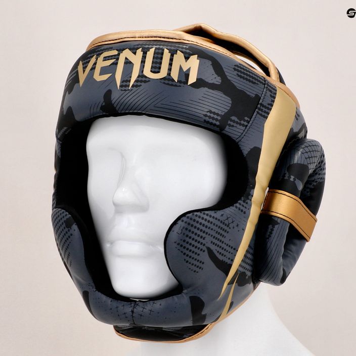 Boxerská helma Venum Elite šedozlatá VENUM-1395-535 13