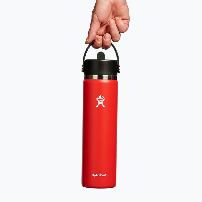 Termo láhev Hydro Flask Wide Flex Straw 710 ml červená W24BFS612 4