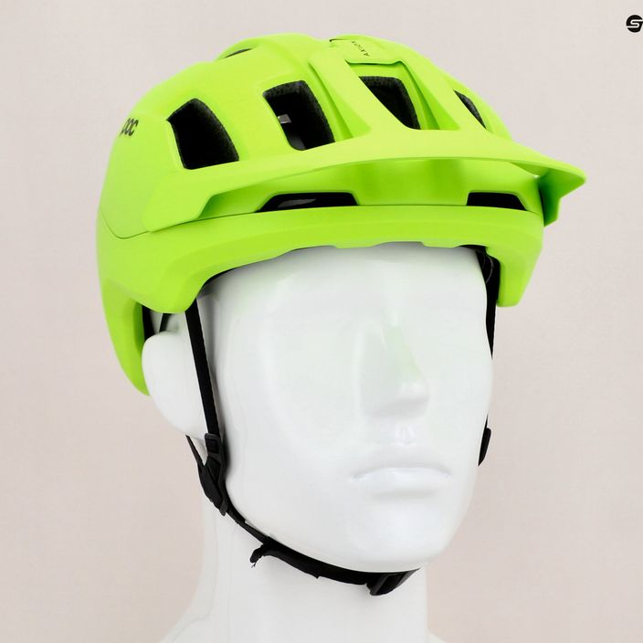 Cyklistická přilba POC Axion fluorescent yellow/green matt 11