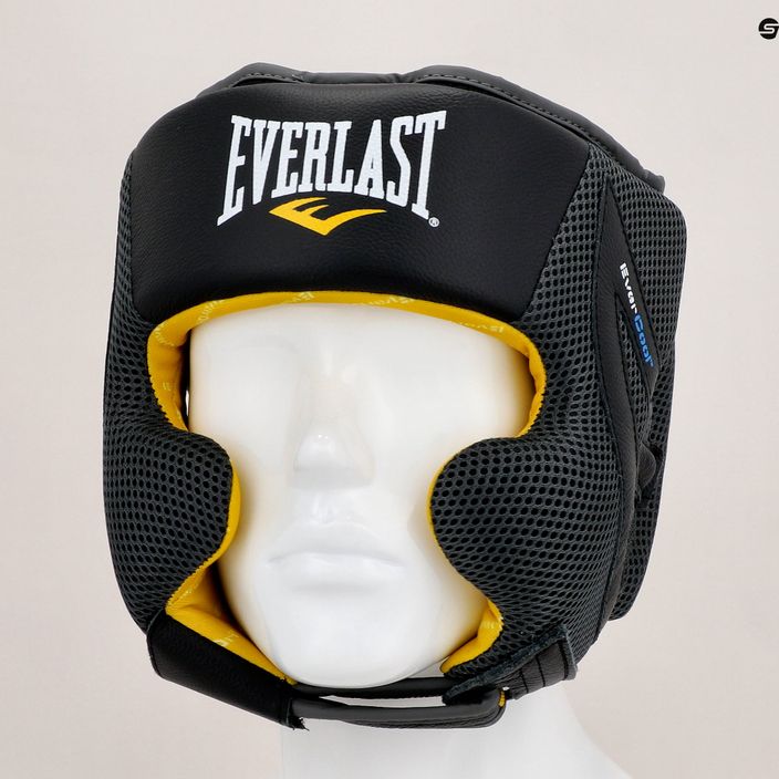 Boxerská helma EVERLAST C3 Evercool Pro Premium Leather černá EV3711 7