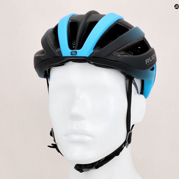 Cyklistická helma Rudy Project Venger Road černo-modrý HL660160 13