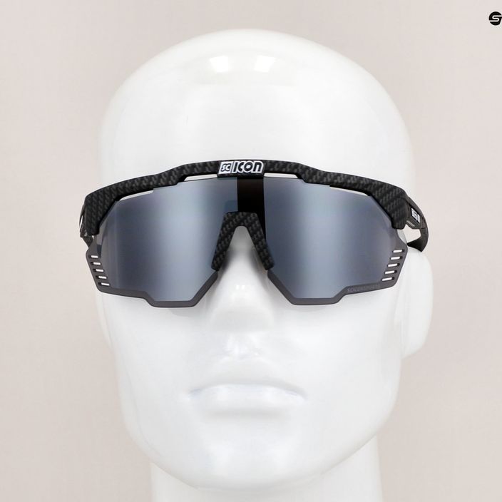 SCICON Aeroshade Kunken carbon matt/scnpp multimirror silver sluneční brýle EY31081200 8