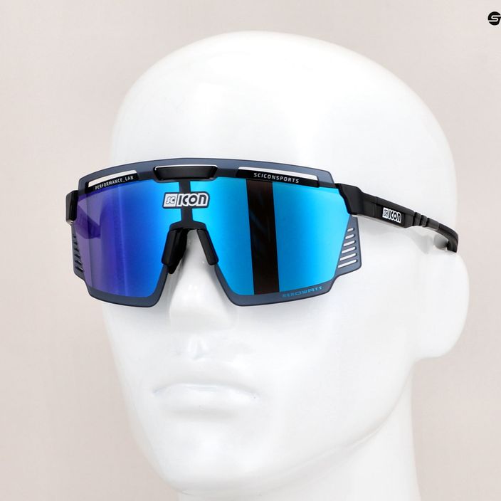 Cyklistické brýle SCICON Aerowatt black gloss/scnpp multimirror blue EY37030200 8