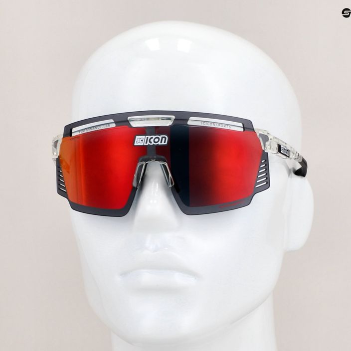 Cyklistické brýle SCICON Aerowatt crystal gloss/scnpp multimirror red EY37060700 8