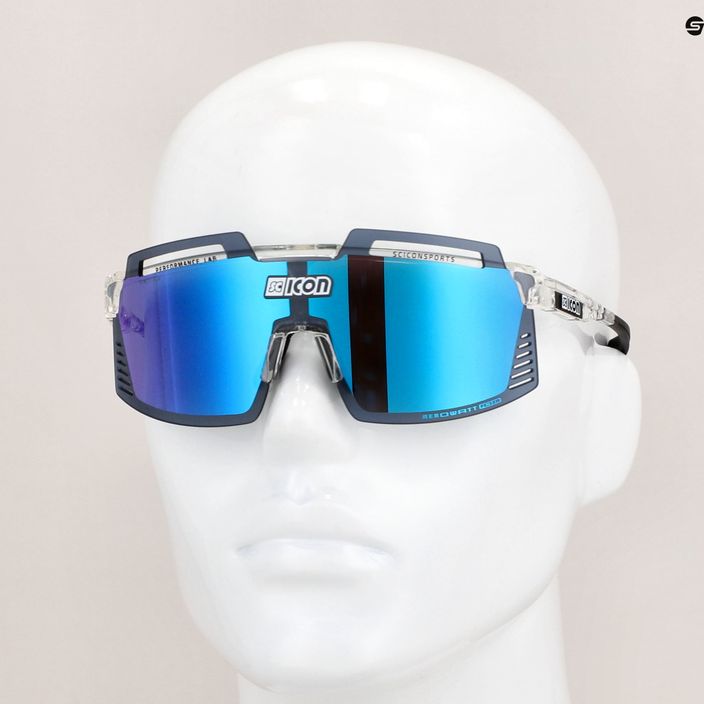 SCICON Aerowatt Foza crystal gloss/scnpp multimirror blue cyklistické brýle EY38030700 8