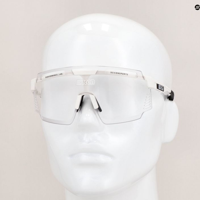 SCICON Aerowatt bílé lesklé/scnpp fotokromatické stříbrné cyklistické brýle EY37010800 11
