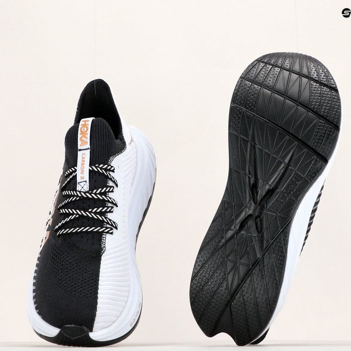 Pánské běžecké boty HOKA Carbon X 3 black and white 1123192-BWHT 14