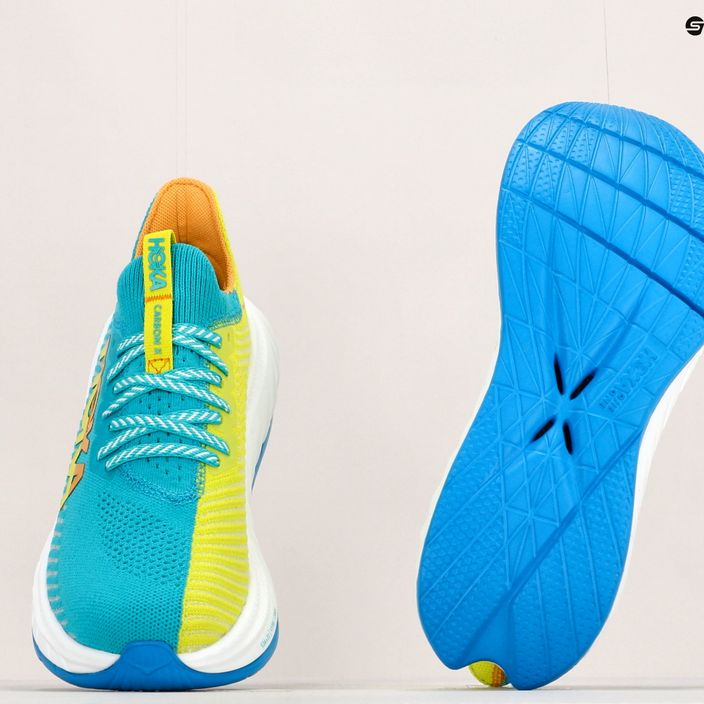 Dámská běžecká obuv HOKA Carbon X 3 blue-yellow 1123193-CEPR 14