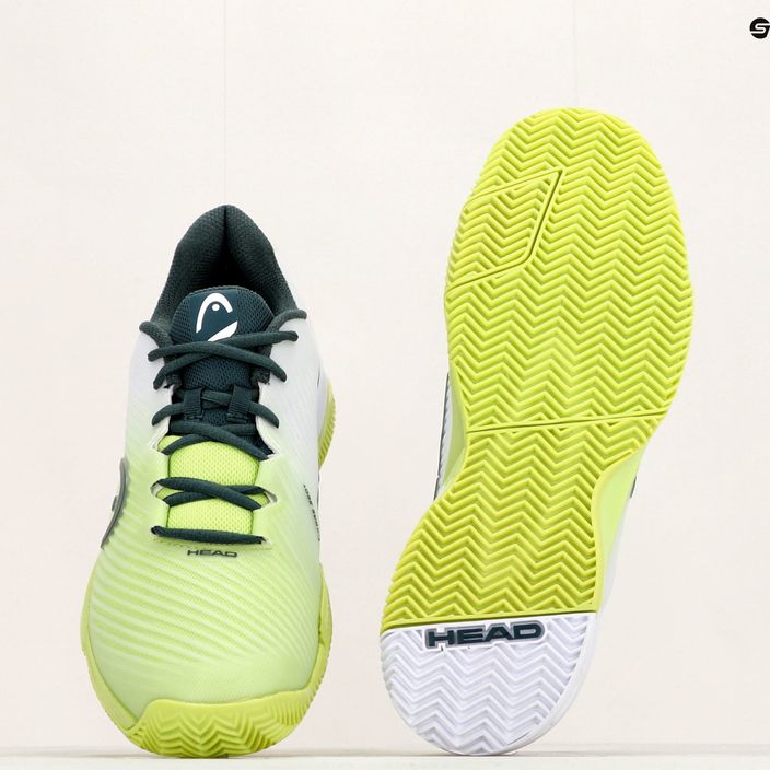 Pánská tenisová obuv HEAD Revolt Pro 4.0 Clay zeleno-bílá 273273 12