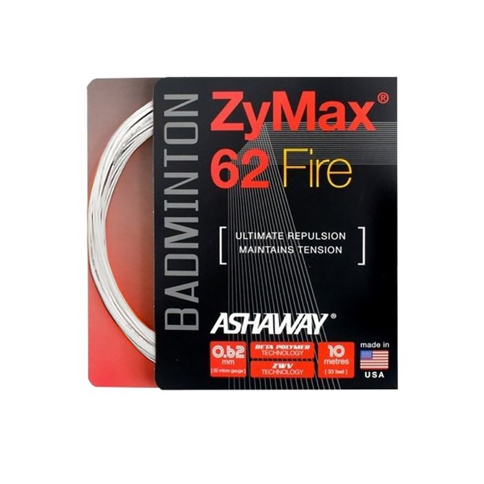 Bedmintonový výplet ASHAWAY ZyMax 62 Fire  - set white 2