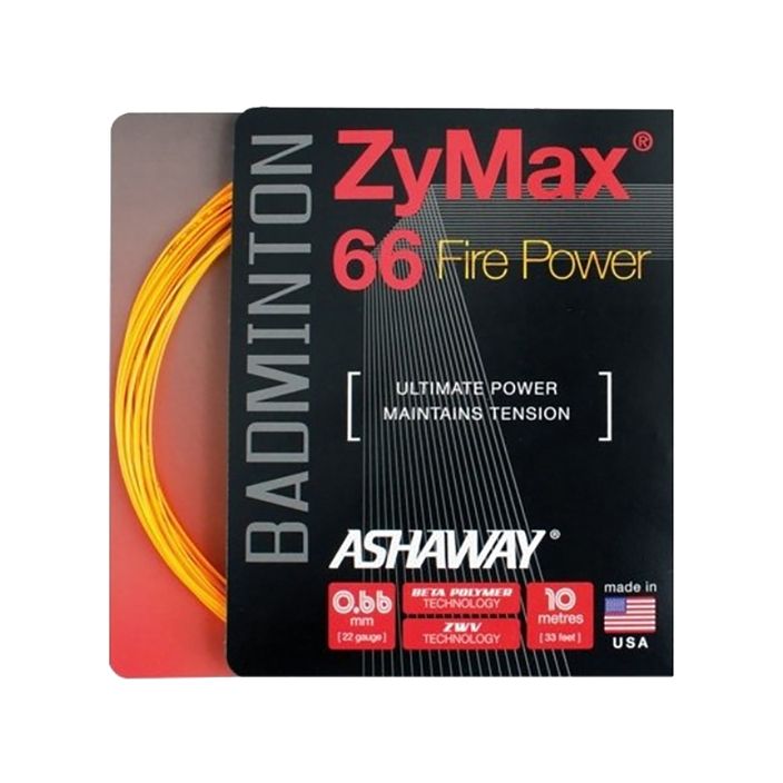 Bedmintonový výplet ASHAWAY ZyMax 66 Power - set orange 2