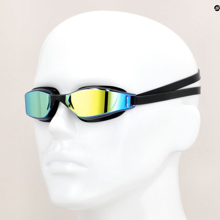 Plavecké brýle Aquasphere Xceed černé / černé / čočky zrcadlově žluté EP3200101LMY 7