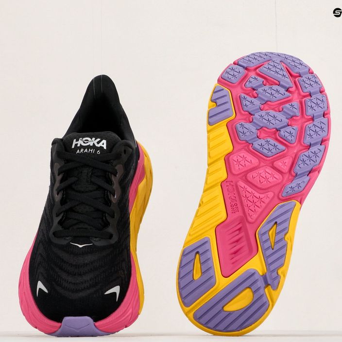 Dámská běžecká obuv HOKA Arahi 6 black-pink 1123195-BPYR 12