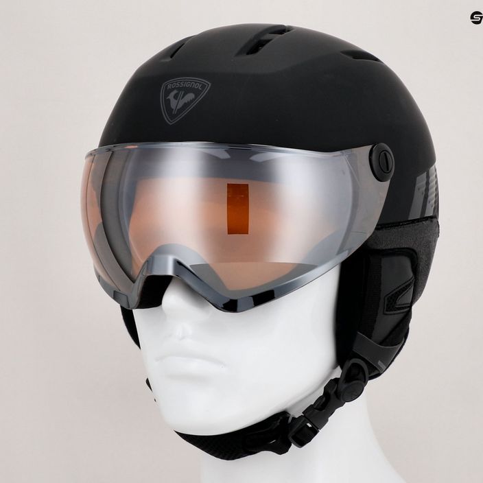 Lyžařská helma Rossignol Fit Visor Impacts black/orange/silver 9