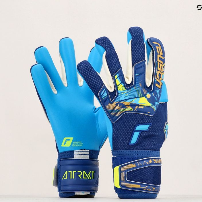 Reusch brankářské rukavice Attrakt Aqua modré 5370439-4433 9