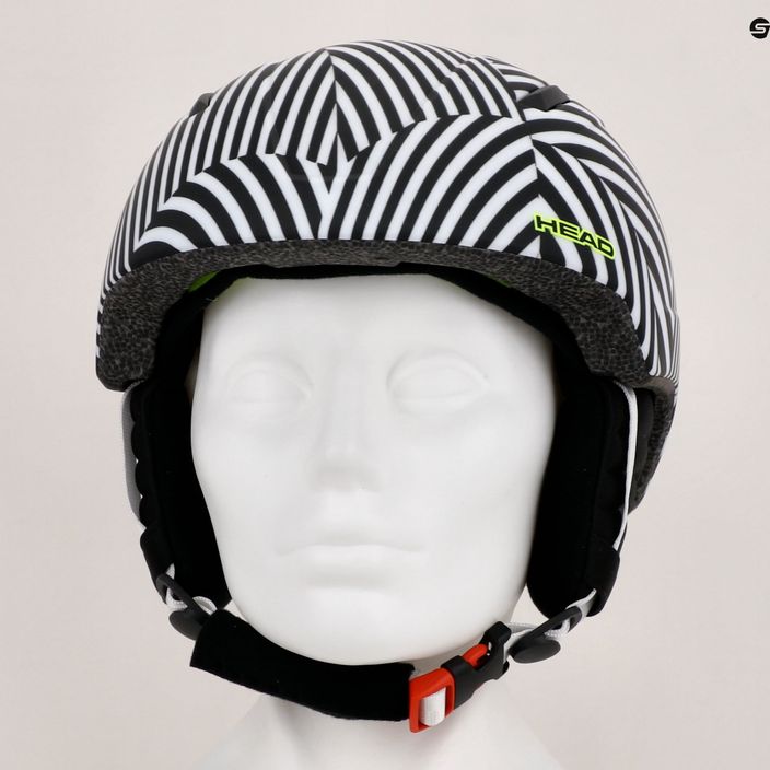 Dětská lyžařská helma HEAD Mojo 2022 bílo-černá 328632 12