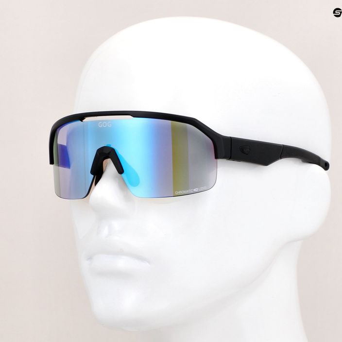Cyklistické brýle GOG Thor C matná černá / polychromatická modrá E600-1 12