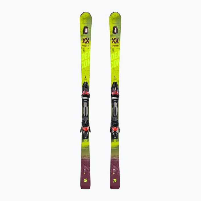 Sjezdové lyže Völkl Deacon 76+RMotion2 12GW černo-žluté  121121/6877T1.VR