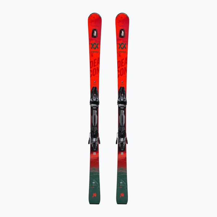 Sjezdové lyže Völkl Deacon 74+RMotion2 12 GW červeno-šedé 121151/6877T1.VB