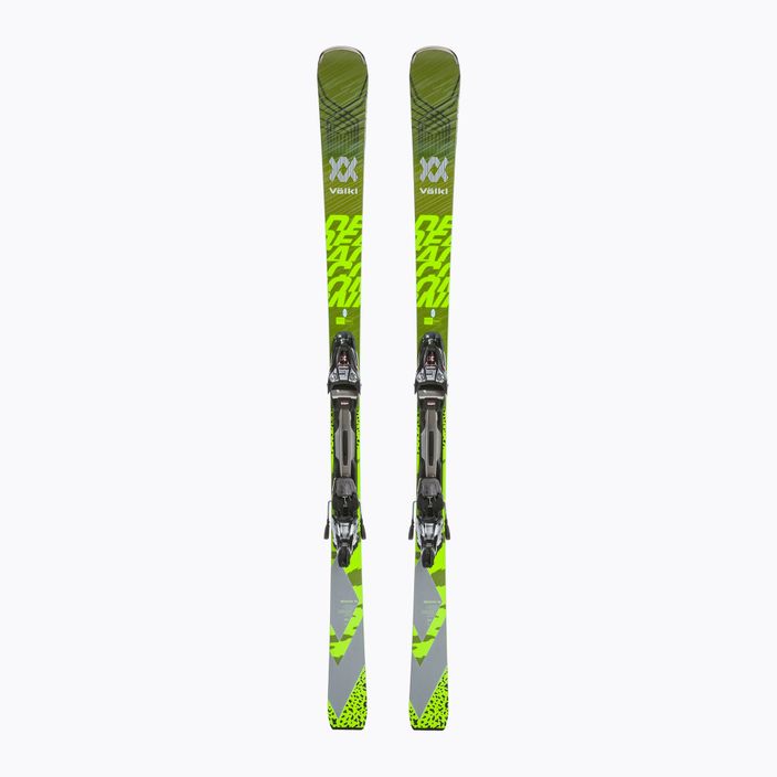 Sjezdové lyže Völkl Deacon 76 + rMotion3 12 GW green/neon green/pearl white