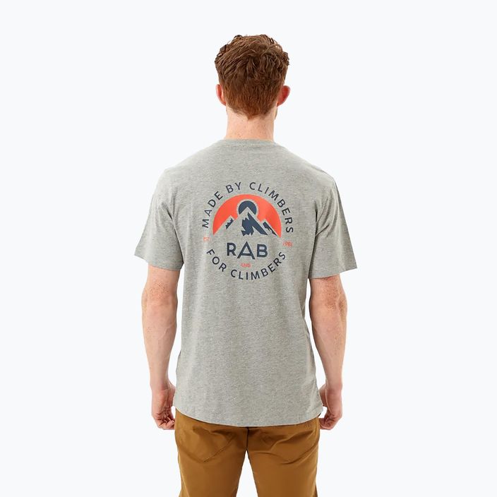 Pánské trekingové tričko Rab Stance Sunrise šedé QCB-15 2