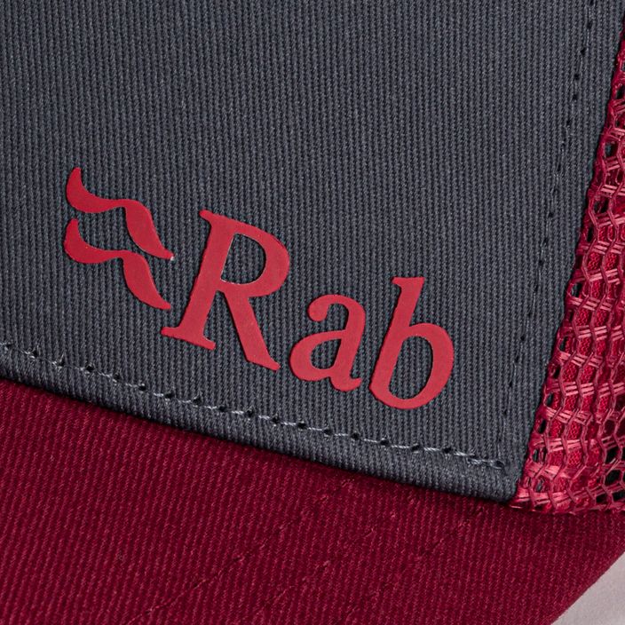 Kšiltovka Rab Trucker Logo červeno-šedá QAB-06 5