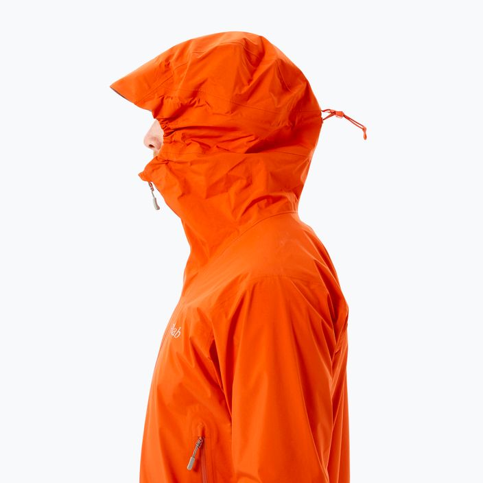 Rab Meridian pánská membránová bunda do deště oranžová QWG-44-FC-S 5