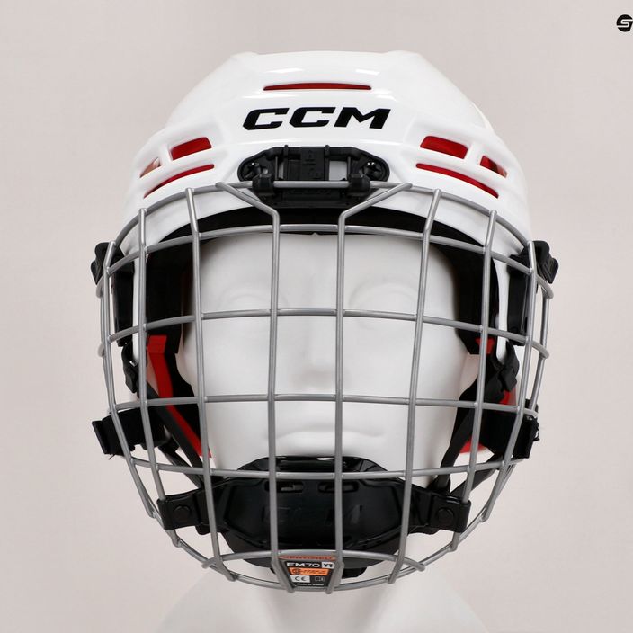 Dětská hokejová helma CCM Tacks 70 Combo bílý 4109872 14