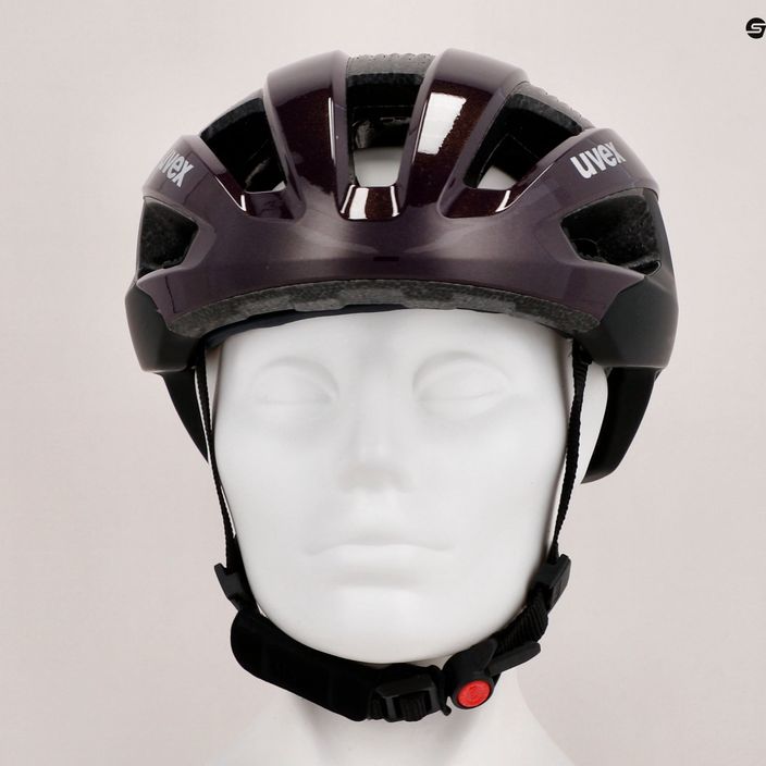 Cyklistická přilba UVEX Rise CC plum/black matt 9