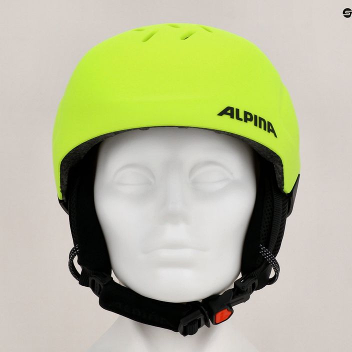 Dětské lyžařské helmy Alpina Pizi neon/yellow matt 10