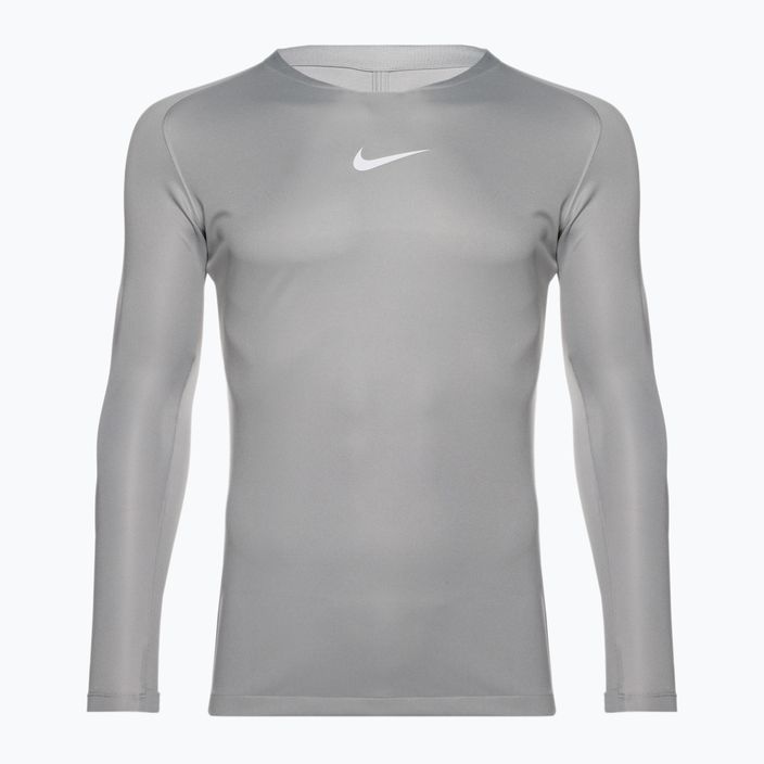 Pánské termo tričko longsleeve  Nike Dri-FIT Park First Layer LS pewter grey/white
