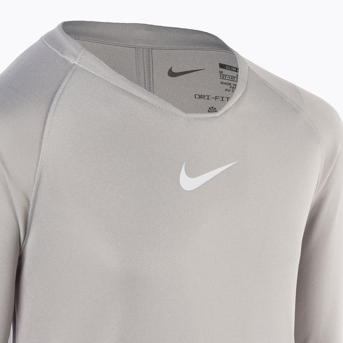 Dětské termo tričko longsleeve  Nike Dri-FIT Park First Layer pewter grey/white 3