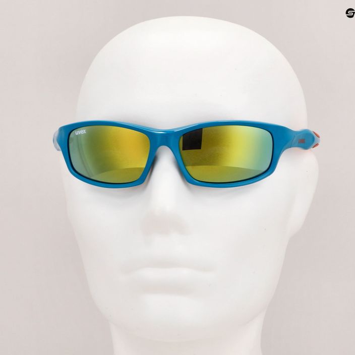 UVEX dětské sluneční brýle Sportstyle modrá oranžová/zrcadlově růžová 507 53/3/866/4316 11