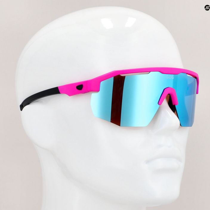 Cyklistické brýle GOG Argo matné neonově růžové/černé/bílo-modré E506-2 12