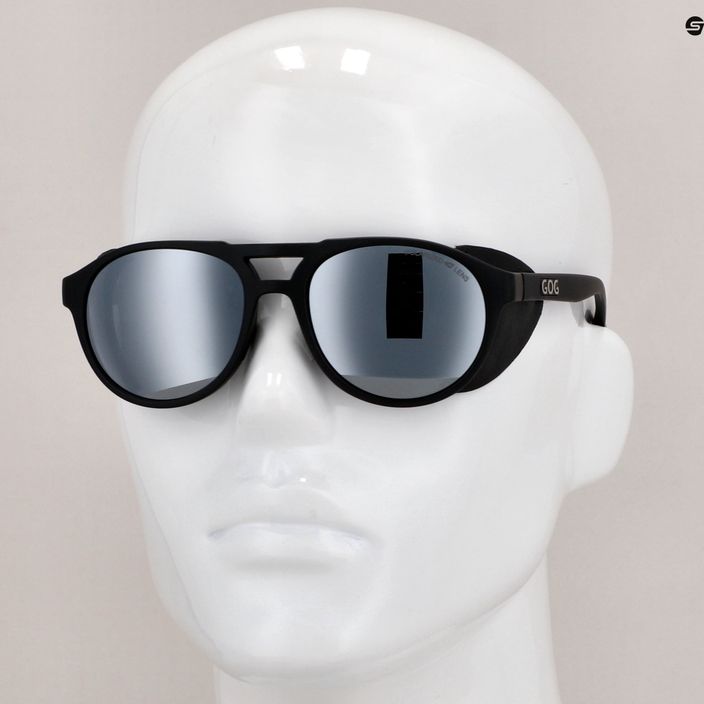 Sluneční brýle GOG Nanga matná černá / stříbrné zrcadlo E410-1P 10
