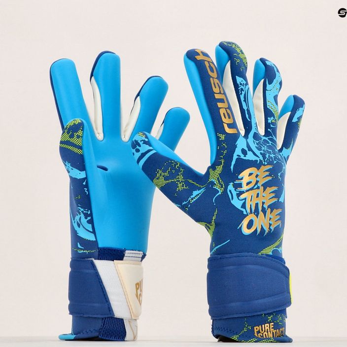 Brankářské rukavice Reusch Pure Contact Aqua modré 5370400-4433 9