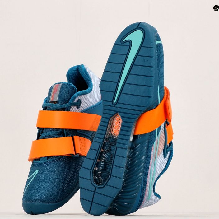 Vzpěračské boty Nike Romaleos 4 blue/orange 12