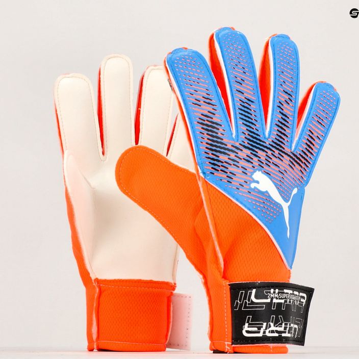 Brankářské rukavice PUMA Ultra Grip 4 RC ultra orange/blue glimmer 8