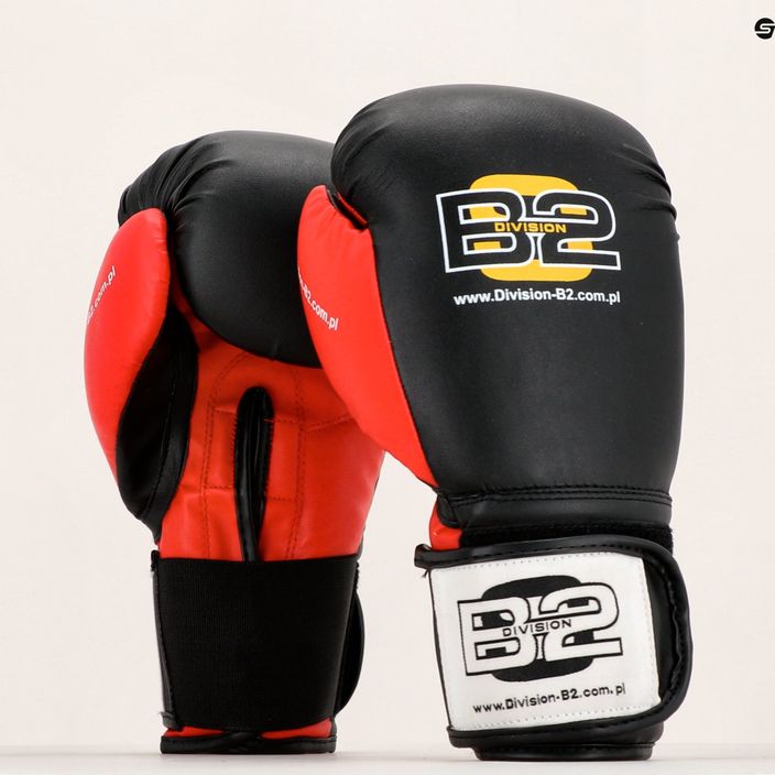 Boxerské rukavice Division B-2 černá/červená DIV-TG01 7