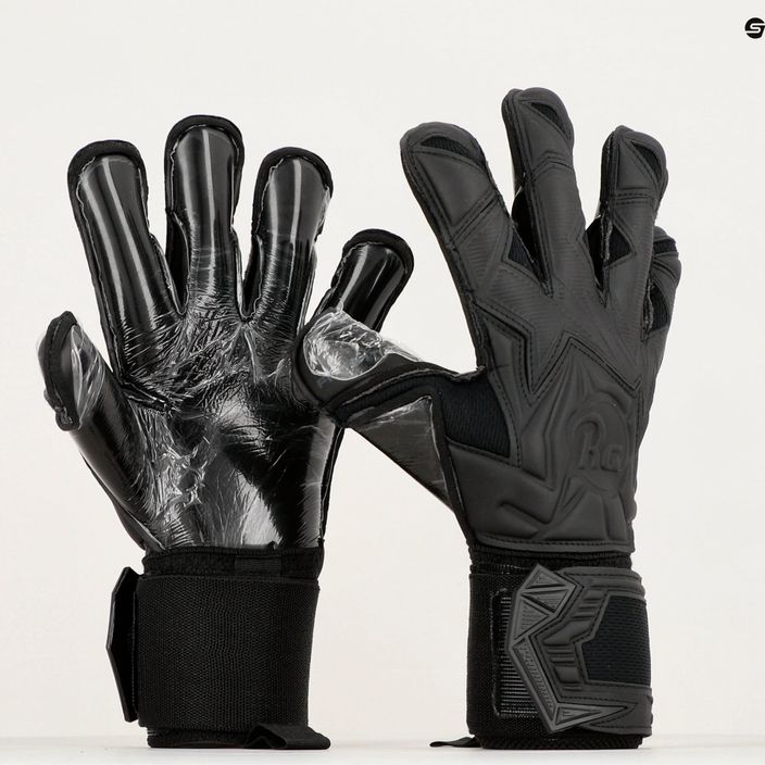 RG Aspro brankářské rukavice Black-Out černé BLACKOUT07 6