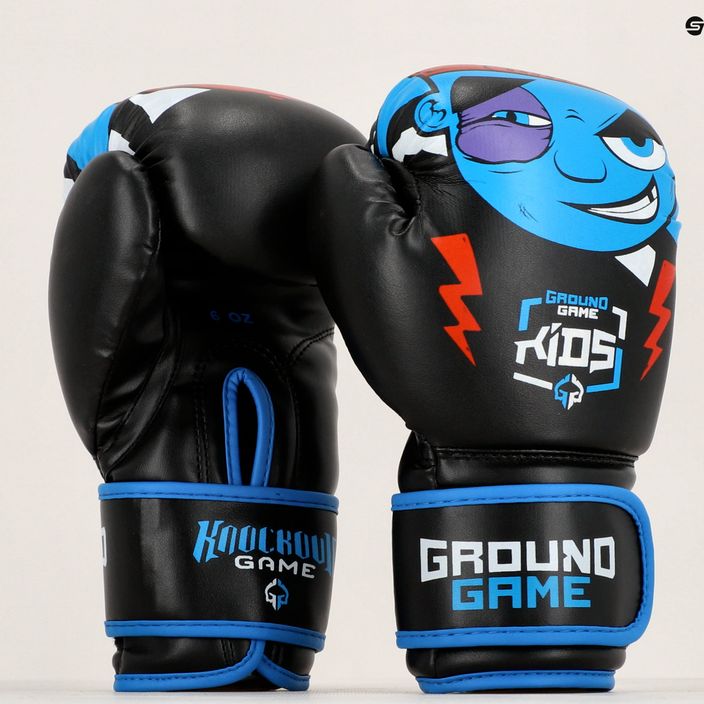 Ground Game Prodigy dětské boxerské rukavice černo-modré 13