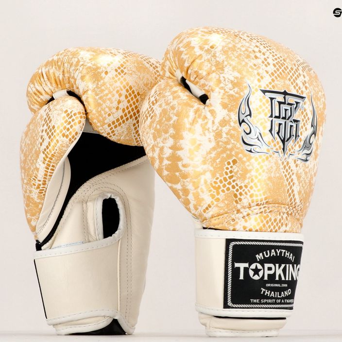 Boxerské rukavice Top King Muay Thai Super Star Air bílé TKBGSS 6