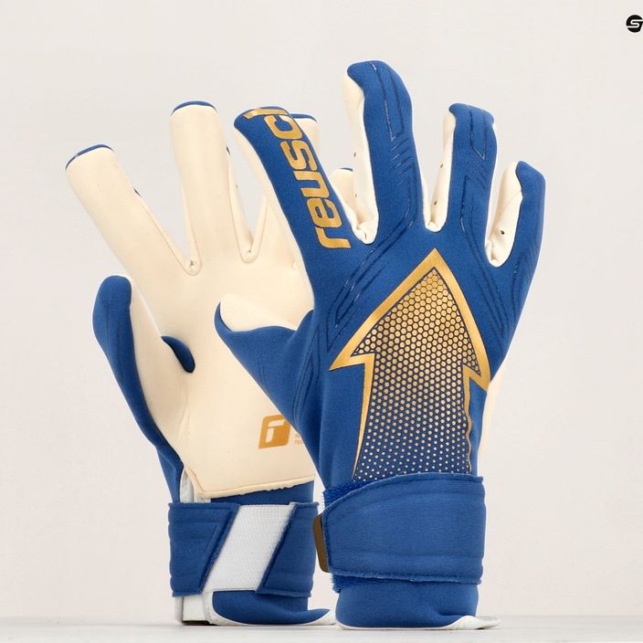 Reusch Arrow Gold X modré brankářské rukavice 5270908 10