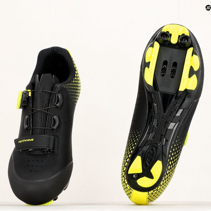 Northwave Origin Plus 2 pánská cyklistická obuv black/yellow 80212005 12